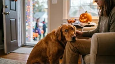 How Can You Keep Dogs Calm Around Halloween Decorations, Costumes, and Unexpected Visitors?