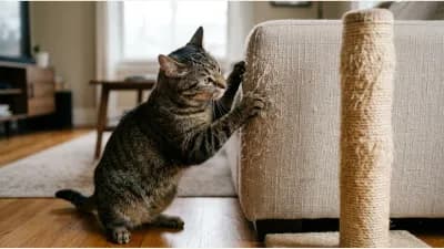Why Does Your Cat Scratch the Sofa When a Scratching Post Is Right Beside It?